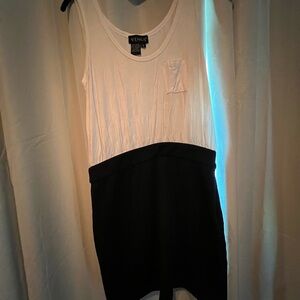 Venus Black and White Sleeveless Dress Y2K vintage